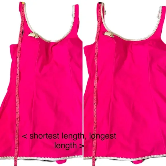 Vintage Catalina 70’s Bombshell MCM Mod Women’s One-Piece Bathing Suit Hot Pink - Picture 9 of 17